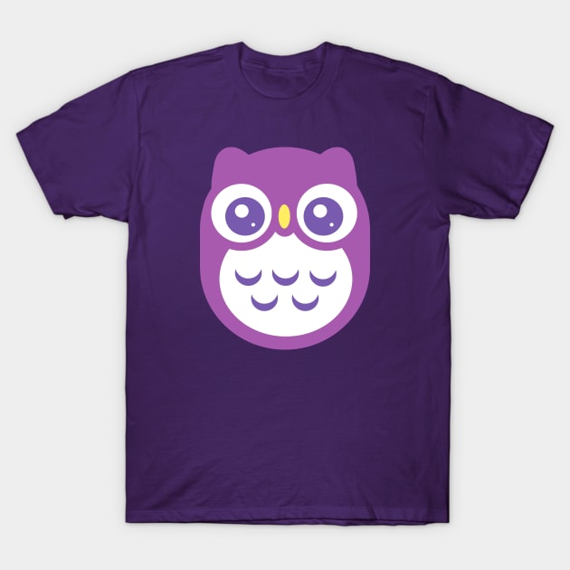 Purple Violet Cute baby Owl T-Shirt by ClaudiaRinaldi